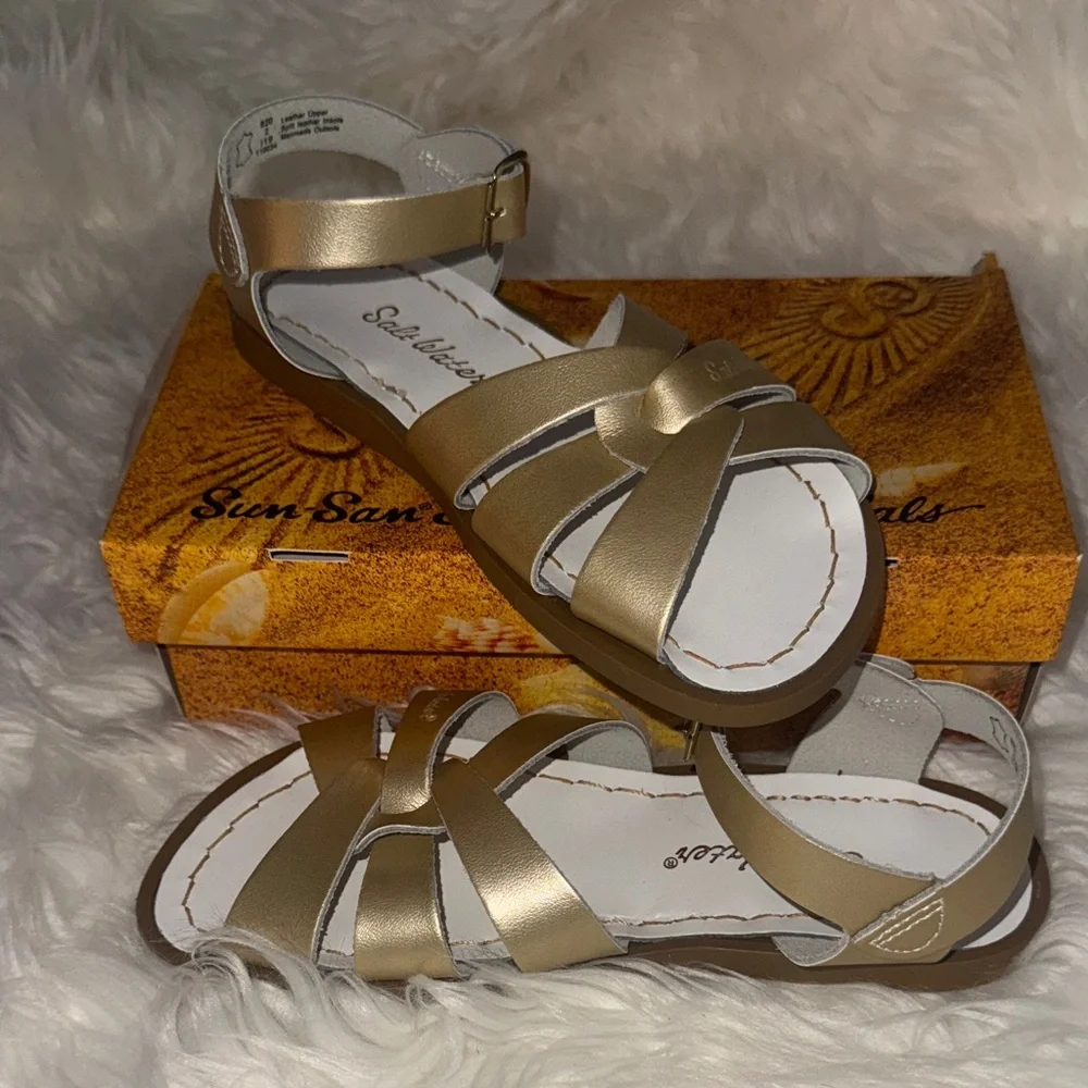 Salt Water Gold Sandals